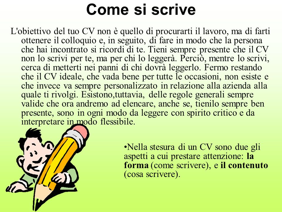 come si scrive un curriculum vitae in tedesco